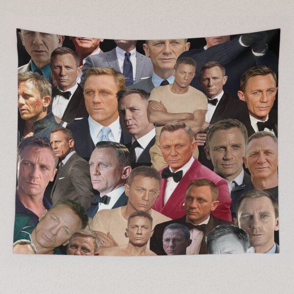 Item preview, daniel craig photo collage designed and sold by T-shirtakStore.