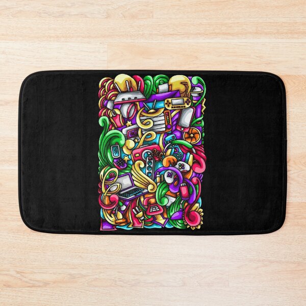 Item preview, Electronic Doodle Illustration designed and sold by Kincrevstudio.