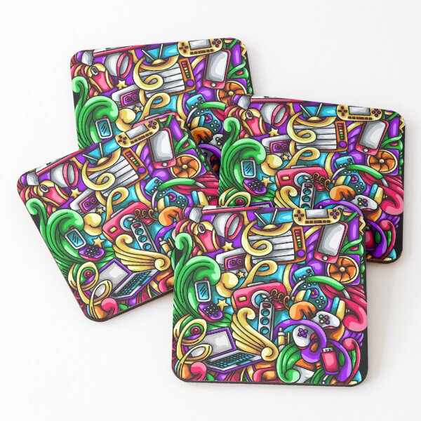 Item preview, Electronic Doodle Illustration designed and sold by Kincrevstudio.