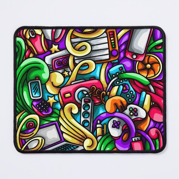 Item preview, Electronic Doodle Illustration designed and sold by Kincrevstudio.