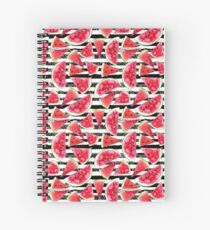 Watercolor watermelons Spiral Notebook