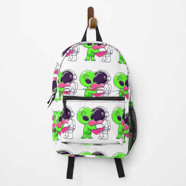 Item preview,  Lindo astronauta y extraterrestre abrazando dibujos animados de amor designed and sold by BEAUTY ⭐⭐⭐⭐⭐.