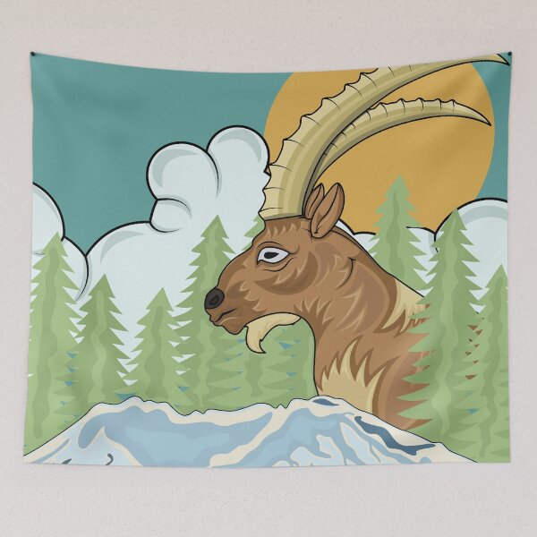 Item preview, Mountain Helena with a mountain goat designed and sold by Cheni-Yathri.