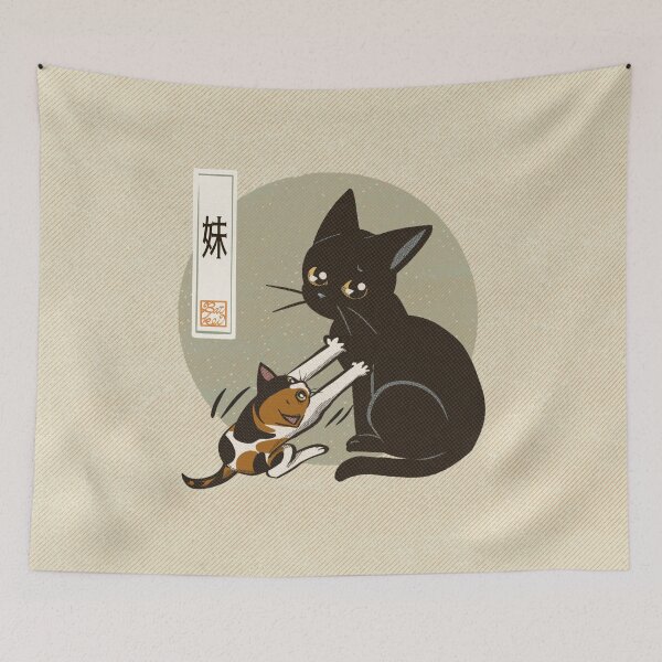 Item preview, Sister cat designed and sold by BATKEI ART.