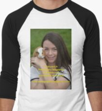Featured in Petography Magazine Men's Baseball ¾ T-Shirt