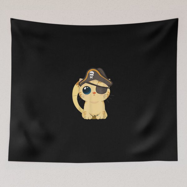 Item preview, Cute Pirate Cat Captain with Skull Easy Halloween Costume designed and sold by ClairLuther571.