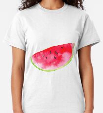Summer watercolour watermelon slice Classic T-Shirt
