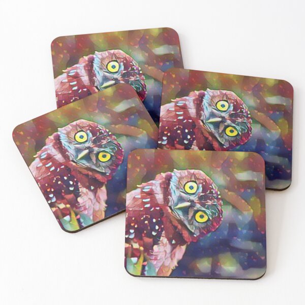 Item preview, Cute Owl Abstract Painting Art Design designed and sold by WildMuse44.