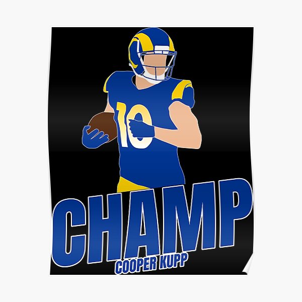 Cooper Kupp Los Angeles Rams Football Sports Poster Print Wall Art