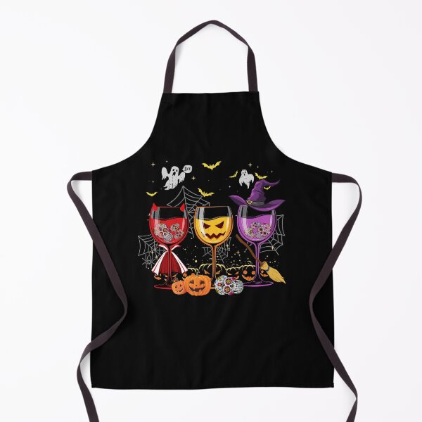 Item preview, Three Glasses Of Wines Funny Halloween Wine Lover trick or treat pumpkin drinking  designed and sold by elizabethdawnn.