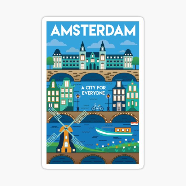 Amsterdam Stickers Redbubble 3895