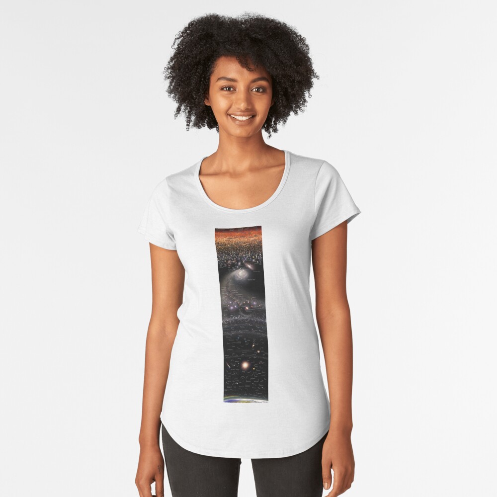 VERTICAL MAP OF THE UNIVERSE ENG (May 2022 Update!) *RECOMMENDED* Premium Scoop T-Shirt