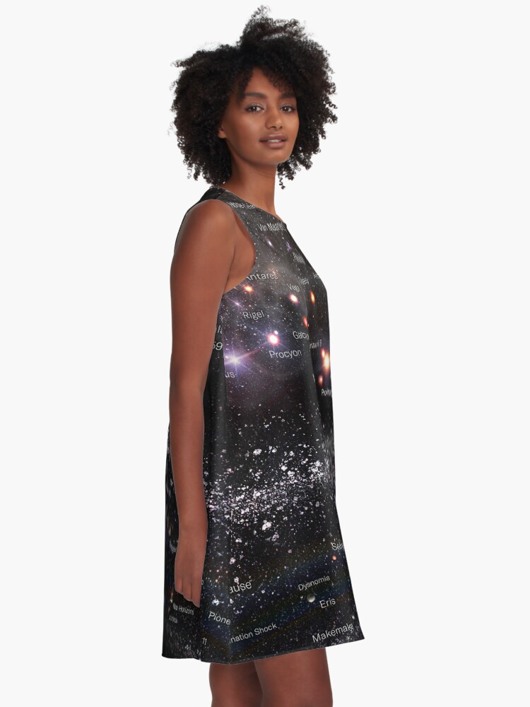 Alternate view of VERTICAL MAP OF THE UNIVERSE ENG (May 2022 Update!) *RECOMMENDED* A-Line Dress