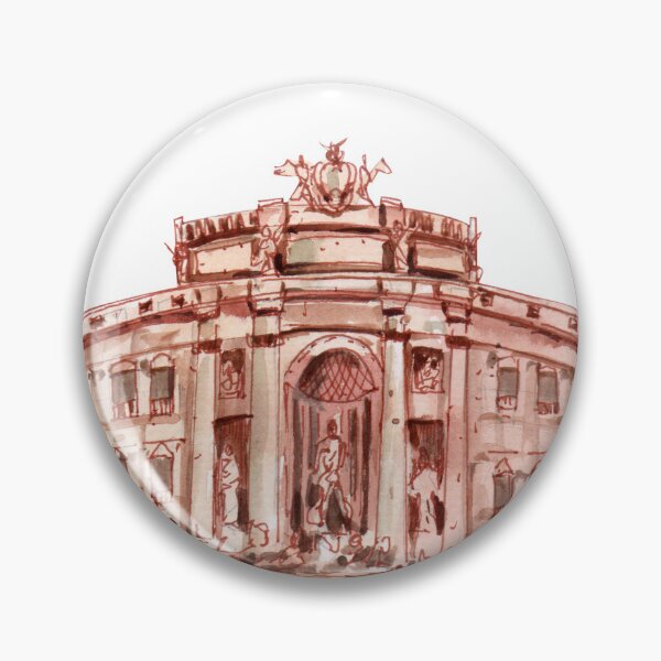Item preview, draw of Trevi fountain , italian monument designed and sold by JAG2B.