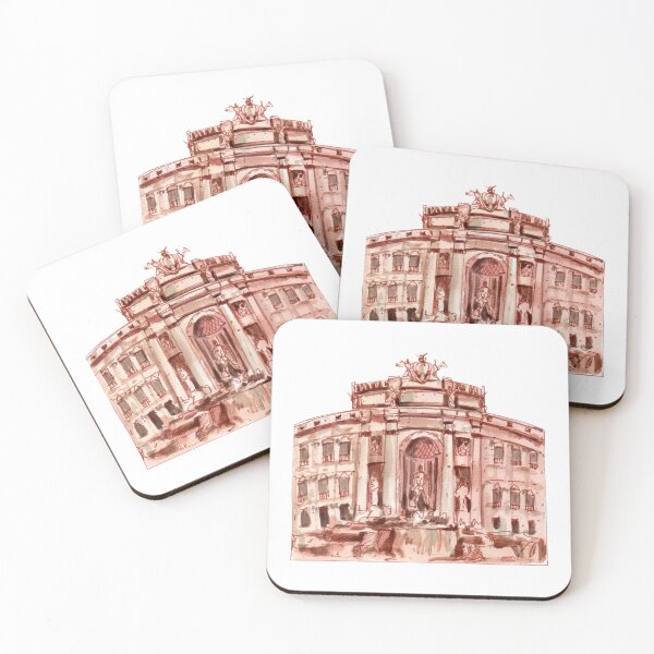 Item preview, draw of Trevi fountain , italian monument designed and sold by JAG2B.