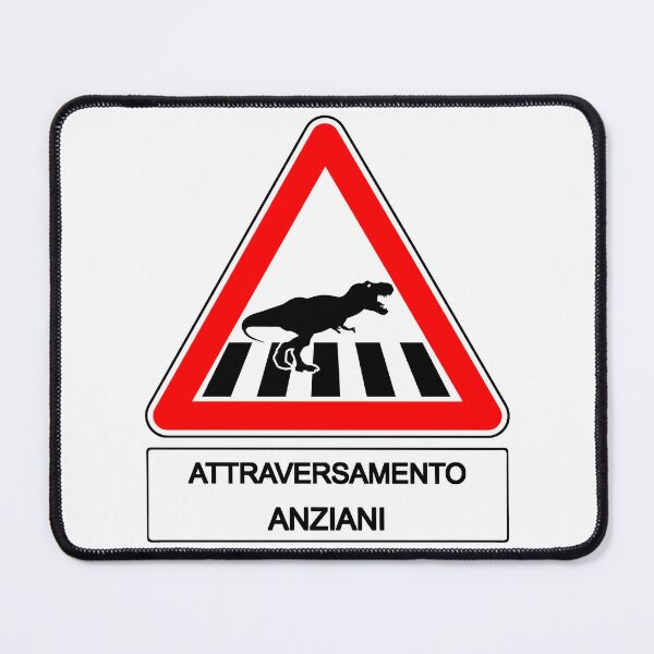 Item preview, Italian Humor - Attraversamento Anziani T-Shirt designed and sold by Luciusinfabula.