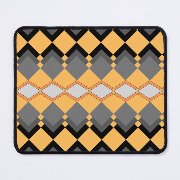 Item preview, Diamond Frenzy, diamond shape, gray, black, orange, pattern, aesthetic, original design, unique designed and sold by Ellecher23.