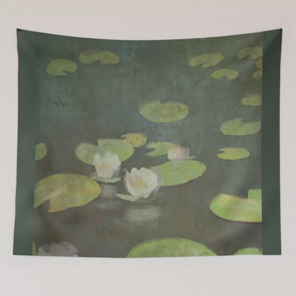 Item preview, Water Lilies - Fallout Painting designed and sold by SmirkingDesigns.