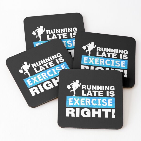 Item preview, Running Late Is Exercise Right Essential T-Shirt designed and sold by blazekwitheez.