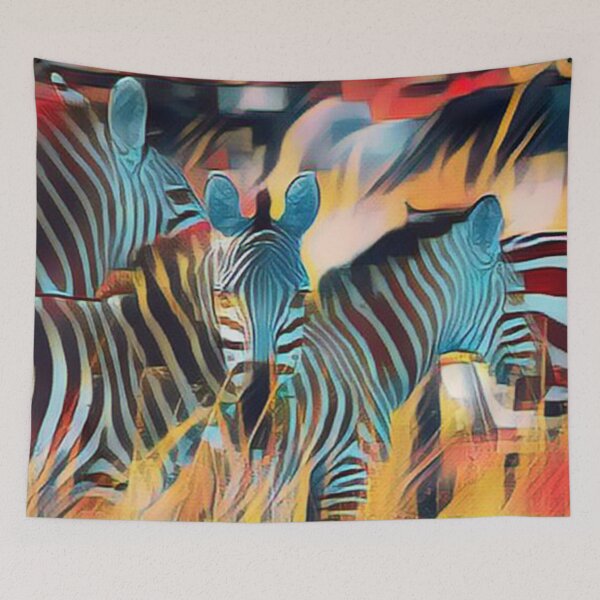 Item preview, Zebra in Wild Abstract Painting Art Design designed and sold by WildMuse44.