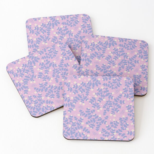Item preview, Night Garden Periwinkle Pink Pattern designed and sold by KristyKate.