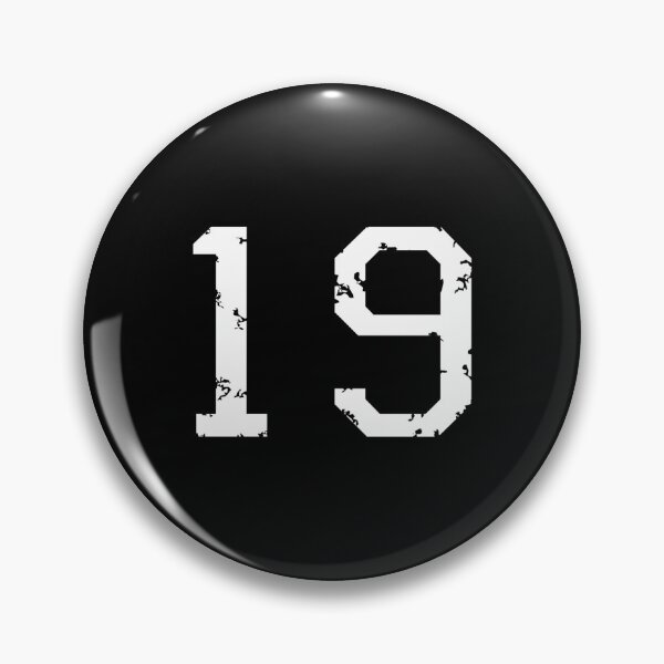 Item preview, Number Nineteen No 19 (Two-Color) White Sticker designed and sold by ABombstore.