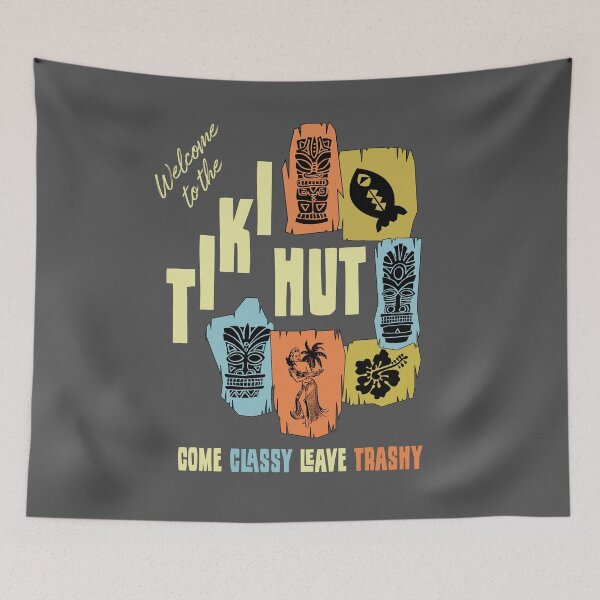 Item preview, The Tiki Hut - Come Classy Leave Trashy - Retro designed and sold by augenpulver.
