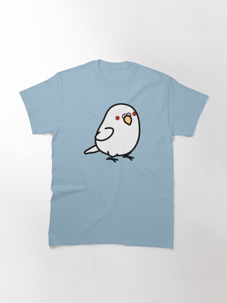 Alternate view of Chubby White Albino Budgie Classic T-Shirt