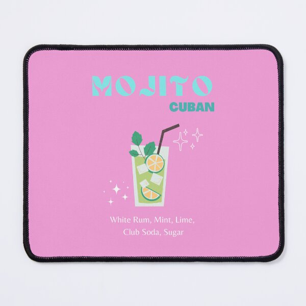 Item preview, Mojito, Cocktail, Drinks, Cocktail Art, Colorful Cocktail, Preppy, Pink, Turquoise designed and sold by Magic Love Art Print.