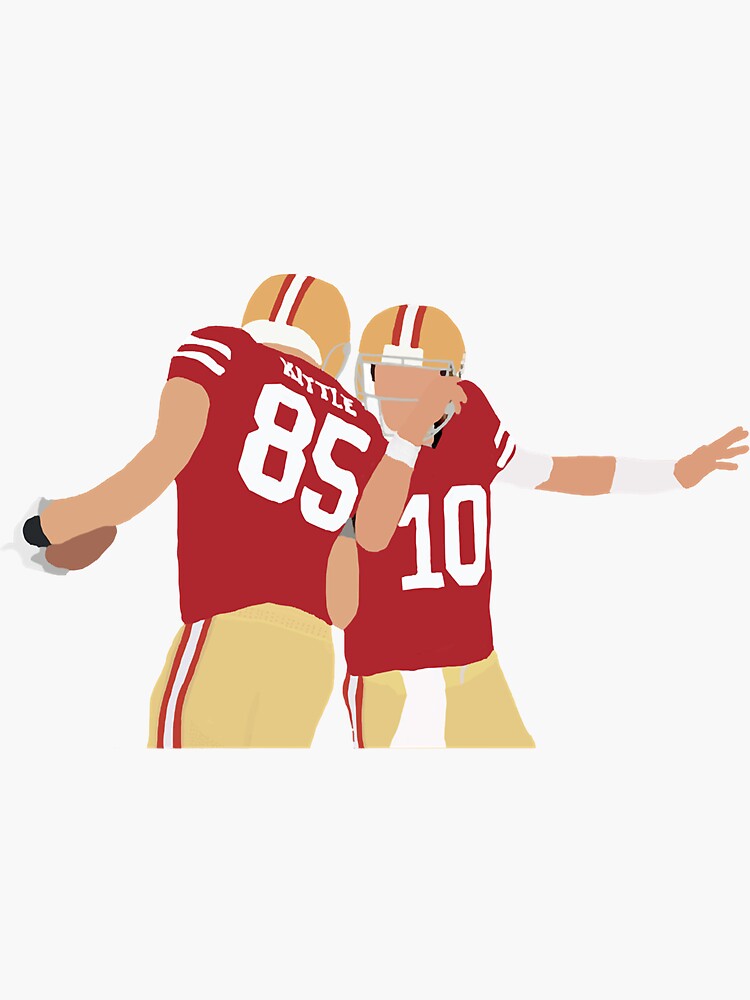 "jimmy g and kittle" Sticker for Sale by NathanaelCla Redbubble