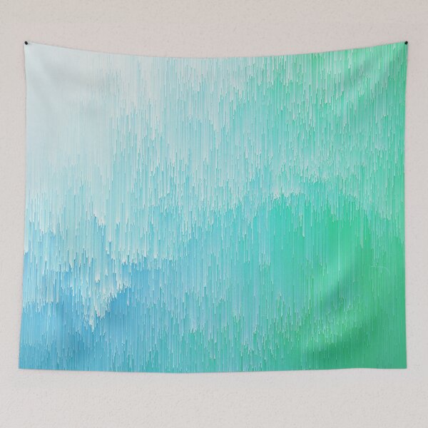 Item preview, Rainforest - Blue and Green Glitch  designed and sold by Dominiquevari.