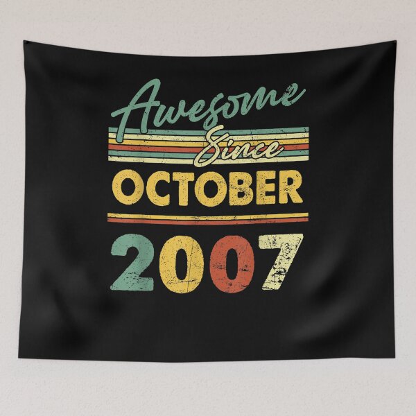 Item preview, 15 Years Old Funny Awesome Since October 2007 15th Birthday  designed and sold by andrewbashfordb.