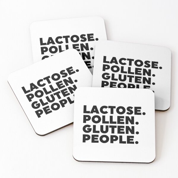 Item preview, Lactose. Pollen. Gluten. People. designed and sold by ZoollGraphics.