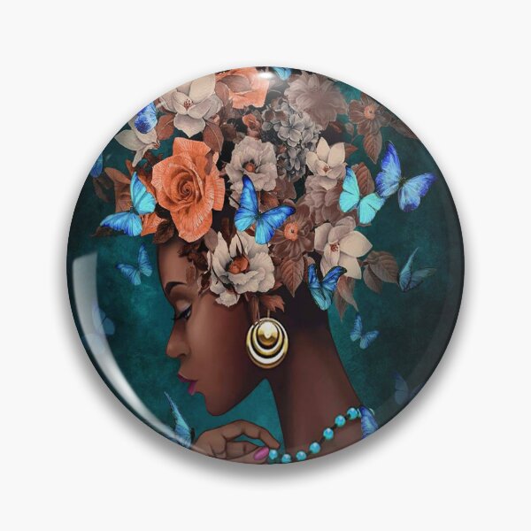 Item preview, Women Afros Head Flower I'm Black Woman Beuatuful Melanin  designed and sold by PiaHenning.