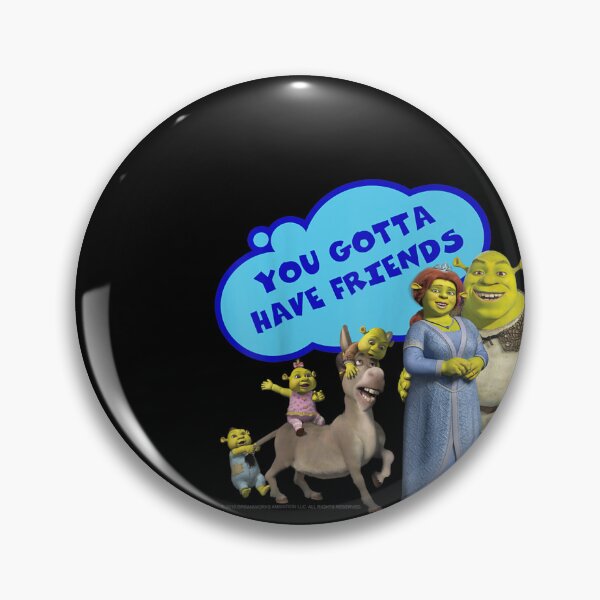 Item preview, Shrek Donkey You Gotta Have Friends Bubble Text Poster  designed and sold by TamarHall.