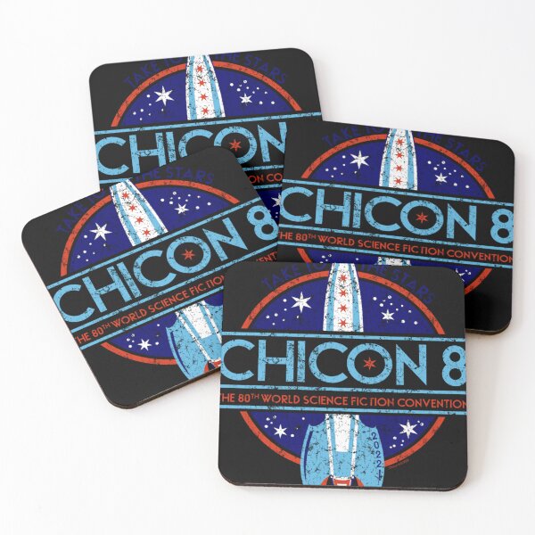 Item preview, Chicon 8 Logo Vintage Blue take to the stars designed and sold by RonDoyle.