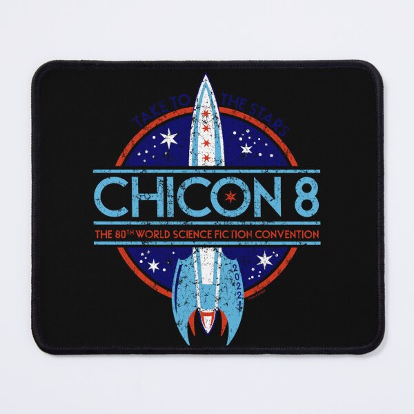 Item preview, Chicon 8 Logo Vintage Blue take to the stars designed and sold by RonDoyle.