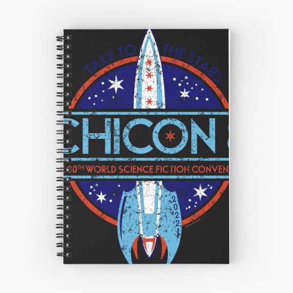 Item preview, Chicon 8 Logo Vintage Blue take to the stars designed and sold by RonDoyle.