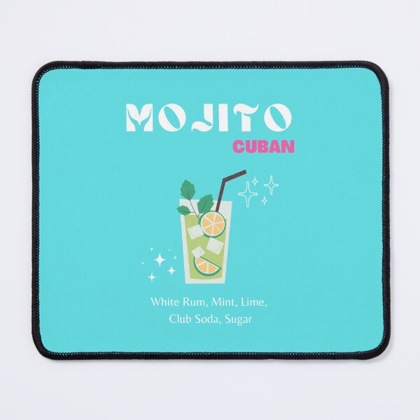 Item preview, Mojito, Cocktail, Drinks, Cocktail Art, Colorful Cocktail, Preppy, Turquoise, Blue designed and sold by Magic Love Art Print.