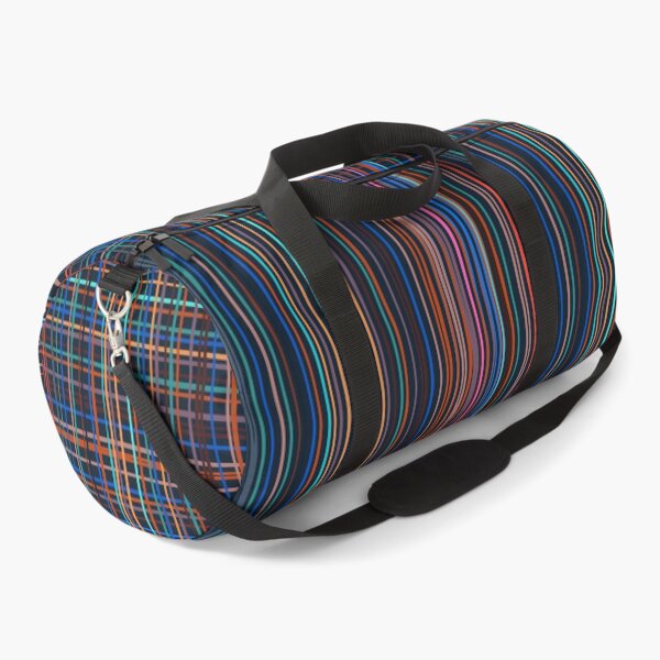 Item preview, Weft and Warp Multicolored Thin Lines Textile Pattern Blue designed and sold by Anna Lemos.