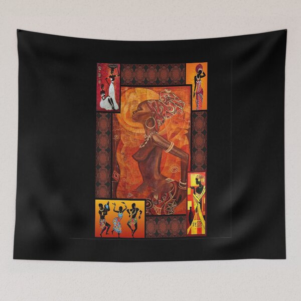 Item preview, Black Girl Dancing Girl African Woman Painting Style designed and sold by TorstenHaase.