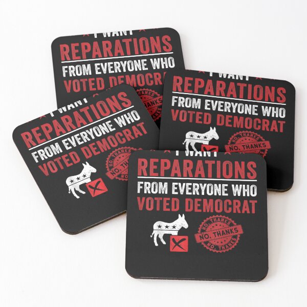 Item preview, I Want Reparations From Everyone Who Voted Democrat Funny  designed and sold by andrewbashfordb.