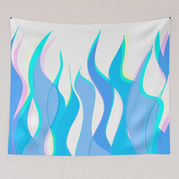 Item preview, Blue Multicolor Flames designed and sold by theprintedclub.