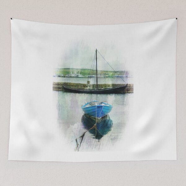 Item preview, Traditional Boats Lerwick Shetland designed and sold by Lynn Bolt.