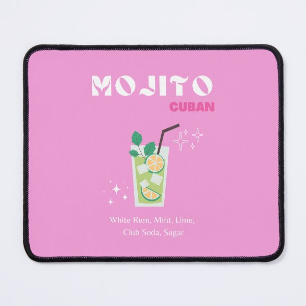 Item preview, Mojito, Cocktail, Drinks, Cocktail Art, Pink Cocktail, Preppy, Preppy Room, Pink designed and sold by Magic Love Art Print.