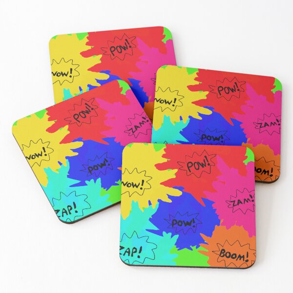 Item preview, Cartoon POW! Color Splotches  designed and sold by ColourTrips.