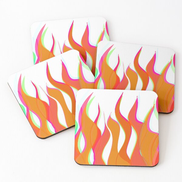 Item preview, Dark Autumn Tones Flames Pattern designed and sold by theprintedclub.