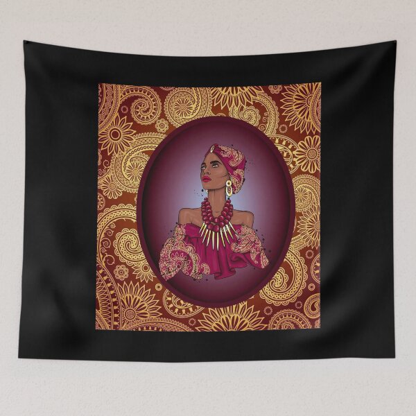 Item preview, Women Afro Paisley Pattern Melanin designed and sold by TorstenHaase.