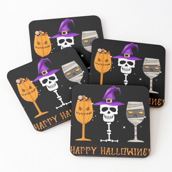 Item preview, Happy Hallowine Funny Halloween Alcohol Wine Gifts T- designed and sold by ClairLuther571.