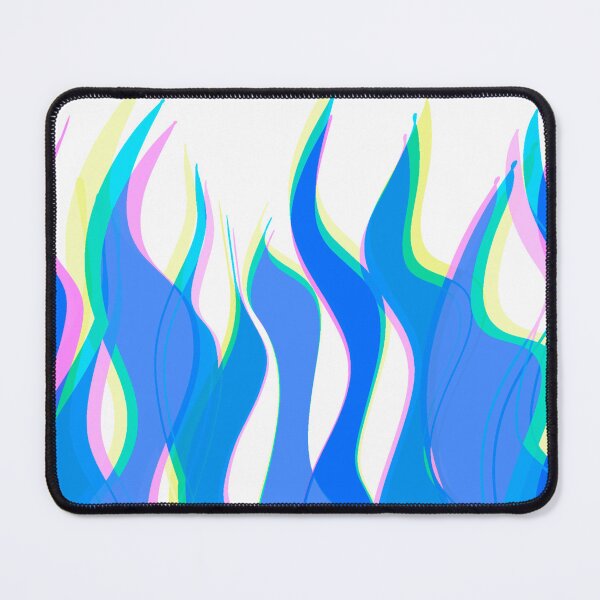 Item preview, Dark Blue Multicolor Flames Pattern designed and sold by theprintedclub.